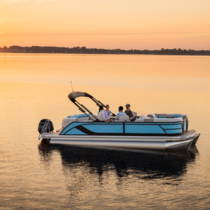 Bateau à ponton en aluminium de luxe de 19 pieds, nouveau design 2025, avec moteur de 200 CV, vitesse de 35 nœuds, pour les fêtes de <span class=keywords><strong>famille</strong></span>, les loisirs sur le <span class=keywords><strong>lac</strong></span> et la rivière - Product Image 2