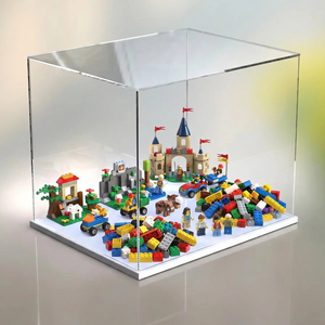 Caja de Exhibición Acrílica Transparente <span class=keywords><strong>al</strong></span> 92% Personalizada, Vitrina de PMMA con Puerta Magnética, Apilable y a Prueba de Polvo, para Figuras de <span class=keywords><strong>Lego</strong></span>, Coleccionables y Regalos - Product Image 2