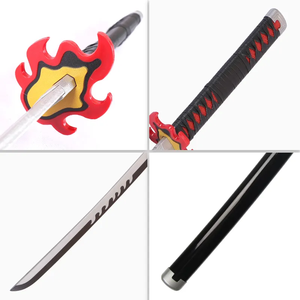 Alta calidad 104cm Demon Slayer Kamado Tanjirou bambú juguete espadas Katana <span class=keywords><strong>Kagura</strong></span> arma Cosplay Props para Kidults juegos de rol - Product Image 2