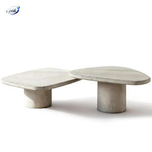 Mesa de Centro Rectangular Moderna de Hormigón Gris GRC para Sala de Estar, Diseño Duradero - Product Image 6