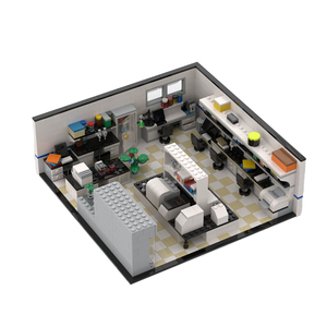 Model Rumah Mainan Balok Bangunan Kota untuk Anak Perempuan dan Anak-anak, Pemandangan Jalan Kota, Set Balok Bangunan - Product Image 1