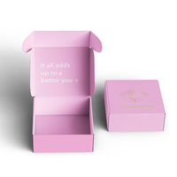 Emballage pliable d'expédition de luxe personnalisé de haute qualité, petites boîtes en papier ondulé pour cadeau d'expédition