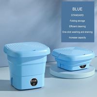 Lave-linge portable USB à chargement par le haut, en plastique, 8L, grande capacité, mini, pliable, avec 3 modes, semi-automatique, pour utilisation en camping-car/voiture
