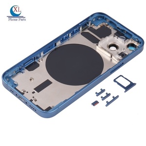 Corpo porta posteriore per iPhone 11 12 13 14 Pro Max 14Plus 13 12 Mini Xs Max Xr X 8 Plus coperchio <span class=keywords><strong>batteria</strong></span> in vetro parti dell'alloggiamento posteriore - Product Image 6