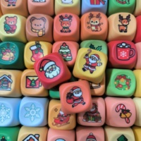 Keycaps de Noël Design Fidget Clicker pour Clavier, en PBT Durable avec Sublimation par Teinture, Porte-clés Anti-stress, Jouet Cadeau