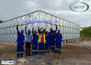 Réservoirs <span class=keywords><strong>d</strong></span>'<span class=keywords><strong>eau</strong></span> portables en acier galvanisé pressé de 50 000 litres pour l'irrigation agricole - Product Image 2