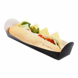 Fast Food Grade Hot Dog Box Behälter Kraft papier Baguette Box