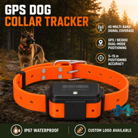Traceur GPS 4G étanche IP67 pour chiens de chasse, longue autonomie, batterie 4000 mAh, positionnement en temps réel, dispositif de suivi des animaux de compagnie