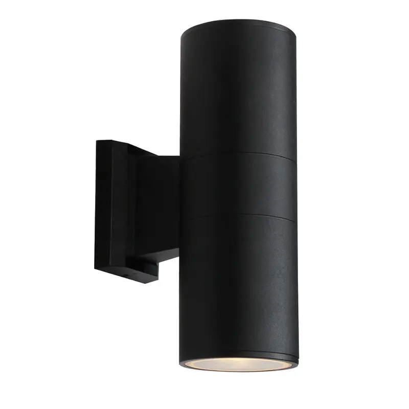 Modern Waterproof Hotel Up And Down Black Wall Light Ip65 Cob Led Outdoor Wall Lamps