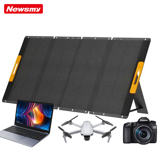 Newsmy 12V-100V 200W 120W High Efficiency Waterproof Foldable Portable Solar Panel for Outdoor