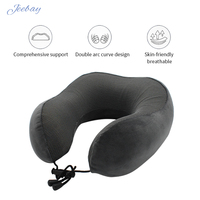 Oreiller de voyage housse confortable et respirante Kit de voyage avion lavable en machine masques pour les yeux profilés 3D bouchons d'oreilles sac de luxe
