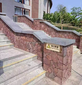 Pavimentatrice irregolare in <span class=keywords><strong>pietra</strong></span> <span class=keywords><strong>lavica</strong></span> rossa per parete e pavimento - Product Image 2