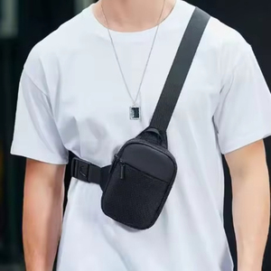 กระเป๋าคาดอกแบบมีซิปสำหรับผู้ชาย ดีไซน์เนอร์ แบรนด์ดัง ใช้งานได้หลากหลาย  กระเป๋าสะพายข้าง กระเป๋าสะพายไหล่ กระเป๋ากีฬา ตัวอย่างสินค้าฟรี - Product Image 1