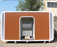 Toilettes publiques mobiles écologiques en métal de luxe pour hommes et femmes, à poser au sol, pour les parcs et les zones touristiques