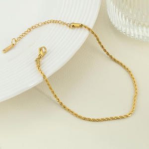 Beliebtes Hochwertiges Nicht-Verblassendes Edelstahl-Armband Einfaches Basis-Gold Multi-Stil Kubanische Box-Kette Armband Geschenke für Frauen - Product Image 6