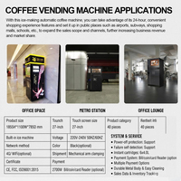Distributeurs automatiques de café commerciaux avec kiosque de commande et de paiement en libre-service