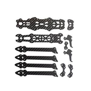Piezas de drones Micro FPV de fibra de carbono, marcos de drones de placa de fibra de carbono personalizados, hoja de fibra de carbono para Kits de drones - Product Image 1
