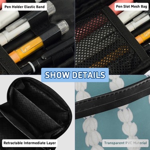 Estuche de Papelería Hawaiano de 2 Compartimentos, Organizador de Almacenamiento con Diseño de Corona de Flores, Estuche Escolar para Adolescentes, Organizador de Caja, Estuche para Lápices para Niñas - Product Image 4