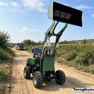 Nuovo <span class=keywords><strong>Mini</strong></span> Caricatore Elettrico 4WD ad Alta Configurazione, Piccolo Caricatore Elettrico su Ruote per Costruzioni Agricole - Product Image 3