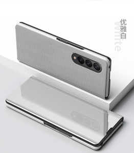 Ốp Điện Thoại Bằng Da Tráng Gương Trang Điểm Trong Suốt Thông Minh Sang Trọng Cho Samsung Galaxy Z Fold3 Fold2 Fold 3 2 5G Ốp Bảo Vệ Màn Hình - Product Image 2