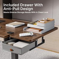 Plateau d'extension de bureau à clipser avec tiroir de rangement, repose-bras et support de clavier pour bureau et maison