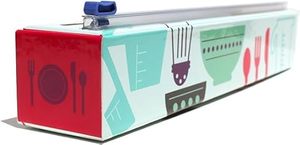 HuamaohengchunCook's Tools Refillable <b>Plastic</b> <b>Wrap</b> Dispenser - One 12" x 250' Roll of Professional Grade <b>Plastic</b> <b>Wrap</b> - BPA Free - Product Image 2
