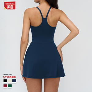 Jupe de tennis asymétrique taille haute pour femme Disko Sport avec bretelles arrière réglables, couleur unie, vêtements de sport - Product Image 4