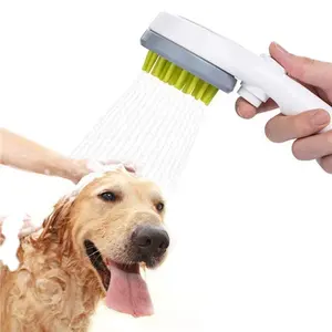 宠物梳洗淋浴喷雾器水洒水刷用于狗和猫的小狗沐浴洗涤器手持式梳洗淋浴喷头