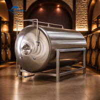 Cuve de fermentation horizontale Tonsen 1000L-5000L en acier inoxydable avec enveloppe chauffante pour brasserie commerciale
