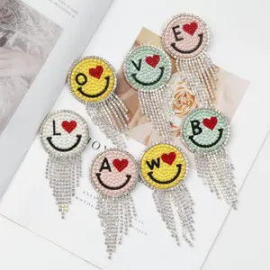 Broche multicolore en cristal et perles, 20 pièces, pour femmes, épingles à pompon, accessoires de bijoux diy avec strass, badge