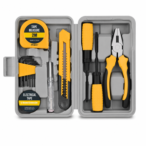 Multifunctional Household Hardware <b>Tools</b> Pliers Tape Measure Hammer Home Repair Manual Toolbox Combination - Product Image 2