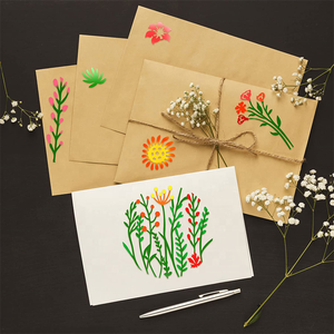 Pochoirs ronds à fleurs sauvages pour la <span class=keywords><strong>peinture</strong></span>, modèle de <span class=keywords><strong>pochoir</strong></span> pour la création de journaux et de carnets, pochoirs de dessin de fleurs - Product Image 5