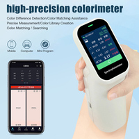 Colorimètre portable de haute précision, 4 ouvertures de mesure, testeur de différence de couleur portable pour le contrôle qualité en usine et en laboratoire