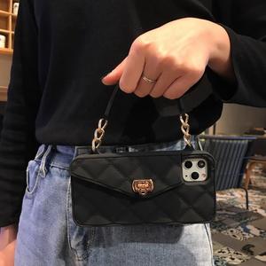 <span class=keywords><strong>Coque</strong></span> de téléphone en silicone avec bracelet perlé, style sac à main, porte-cartes pour <span class=keywords><strong>iPhone</strong></span> 16 15 14 <span class=keywords><strong>11</strong></span> Pro Max, inclut un cordon - Product Image 6