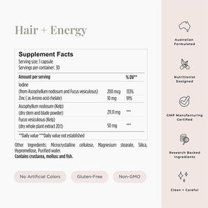 Produit le plus vendu du fabricant original Hair + Energy Formula Hair Supplément capillaire - Product Image 3