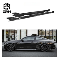 Nouvelles jupes latérales et lèvres de pare-chocs en fibre de carbone style SQ pour BMW Série 4 G22 2021-2023 – Protection et décoration à visser