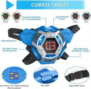 Juego de etiquetas láser infrarrojas, juguetes de pistola, 4 <span class=keywords><strong>pistolas</strong></span> y 4 chalecos, juego con pantallas LED <span class=keywords><strong>para</strong></span> Arena Play, adultos y niños - Product Image 5