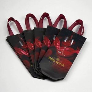 Bolsas de Vino No Tejidas, Bolsas de Regalo, Laminadas en Color, con Logotipo Imprimible, Ecológicas - Product Image 3