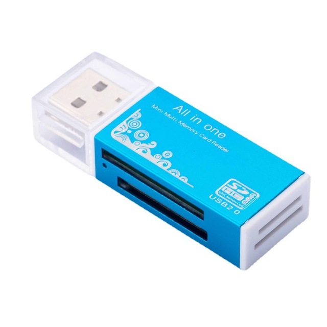 Card Reader 4 Ports USB2.0 Memory SD TF Card MMC/RS MMC TF MS/MS PRO DUO M2 Adapter for Laptop Desktop PC Accessories