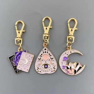 Magical Sun and Moon Keychain Set Alloy Metal Clasp Suitable for <strong>Key</strong> <strong>Rings</strong> <strong>Bags</strong> and Wallets Women's Fashion Additions - Product Image 4