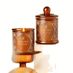 Vela Aromática Artesanal de Cera de Soya en Envase Marrón Vintage, Fragancia de Lujo, Regalo de Cumpleaños para Mujeres, Madres, Amigas, Regalo para Días Festivos - Product Image 5