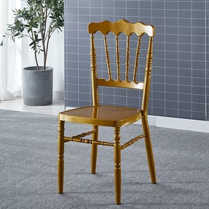 Chaises de décoration de mariage, chaise Napoléon de luxe dorée, chaise de mariage blanche, chaise de cérémonie de mariage en métal Napoléon - Product Image 5