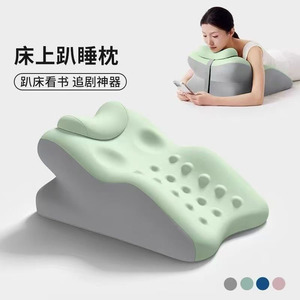 Ergonomic Memory Foam Pillow Triangle Shape For <b>Sleeping</b> Reading Adult Use - Product Image 3