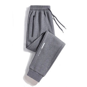 Pantalon de jogging décontracté en coton avec taille élastique et poches zippées pour homme – Vente en gros personnalisée - Product Image 3