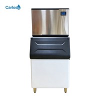 Machine à glaçons en cubes électrique commerciale, boîtier en acier inoxydable, panneau de commande tactile, pour café, bar, hôtel