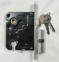 Serrure de porte à mortaise personnalisée profil européen cylindre en laiton Sashlock 54mm boulon mort corps de serrure à mortaise pour porte en bois