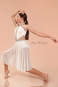 <span class=keywords><strong>Justaucorps</strong></span> de <span class=keywords><strong>danse</strong></span> de ballet lyrique blanc de haute qualité - Product Image 3