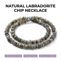 Collar de Plata de Ley con Cuentas de Amatista Africana Natural, Cristal Curativo, Cuentas de 5mm-8mm, 80cm, Unisex, Venta al Por Mayor |