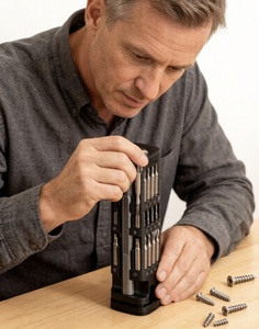 Juego de Destornilladores de Precisión Multifunción 29 en 1 con Torreta Giratoria para Reparación de Teléfonos, Laptops y Hogar - Product Image 4