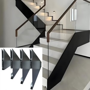 Gouttière en aluminium au design sans couture, à montage latéral, élégante et étanche, idéale pour les escaliers - Product Image 1